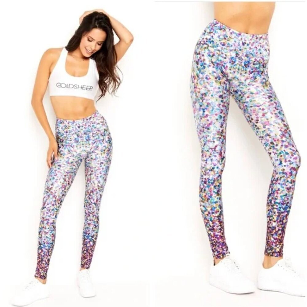 Goldsheep Pink Party Glitter Long Legging